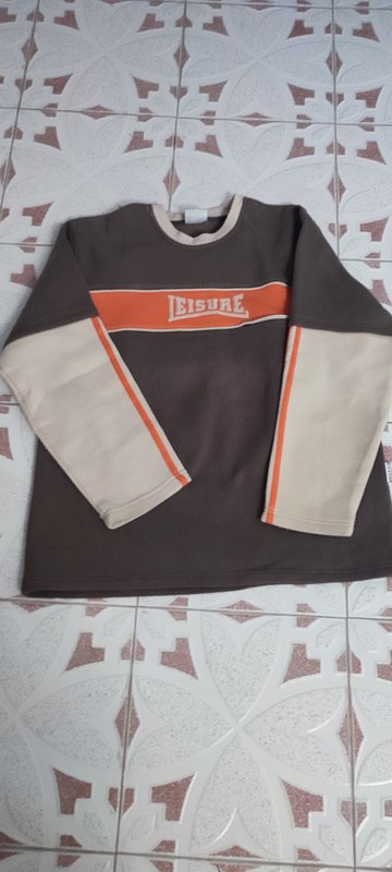 Sudadera beis,marron y naranja. Talla XL(recicleo)