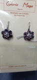 Pendientes lilas, rosas