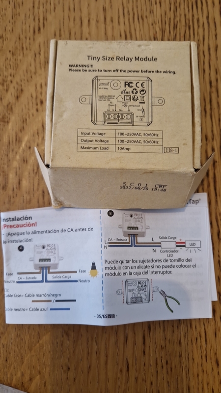 Módulo wifi para enchufe 