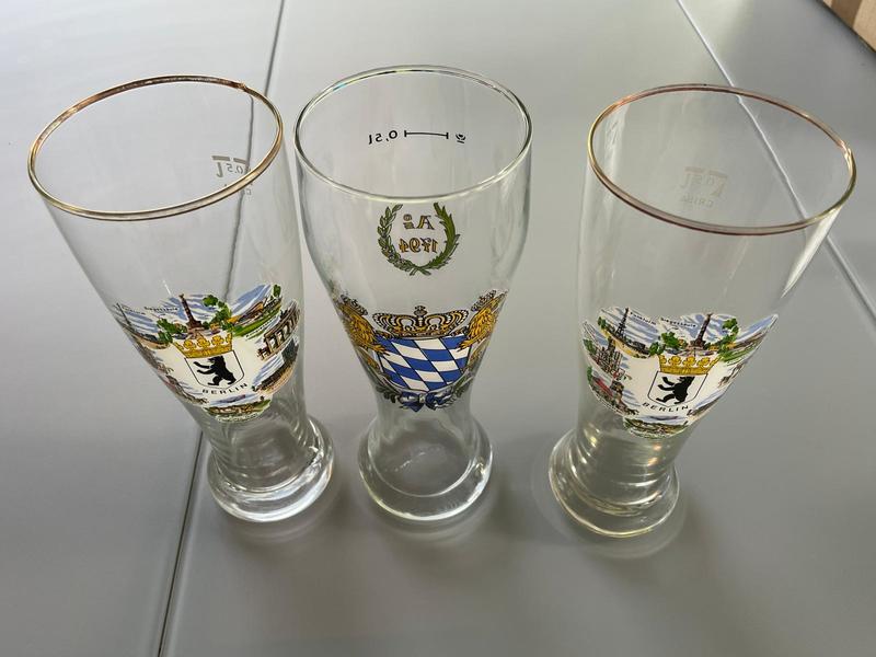 Vasos de cerveza alemanes