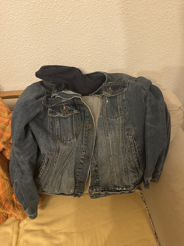 Chaqueta vaquera con capucha XL