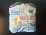 Pañales bebé talla 1 de 2-4 kg.