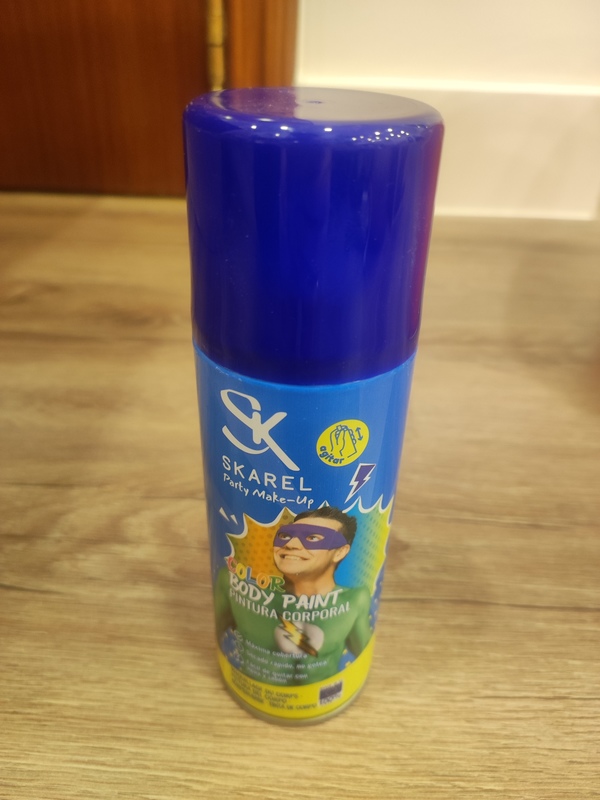 Spray para pintar el pelo azul