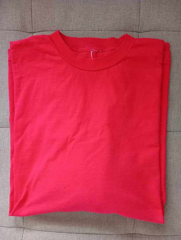 Camiseta Manga Corta Roja Hombre - Talla XXL