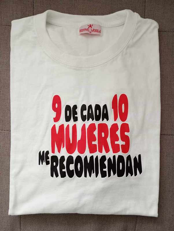 Camiseta Manga Corta Blanca Hombre - Talla L (Native World)