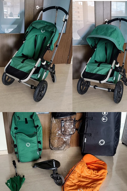 Carrito Bugaboo Gecko Verde con accesorios