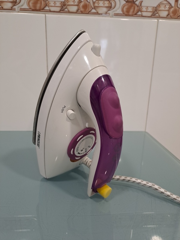 Pequeña plancha de vapor de viaje 