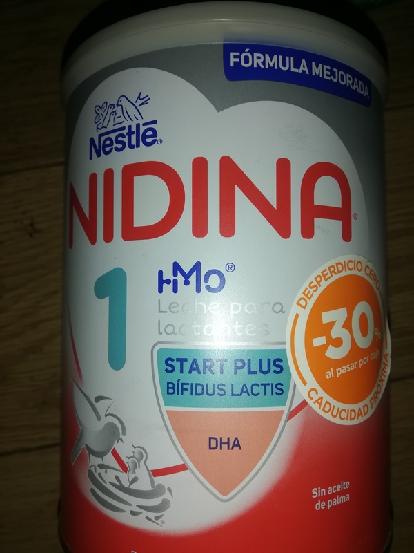 Regalo bote de leche de bebé 