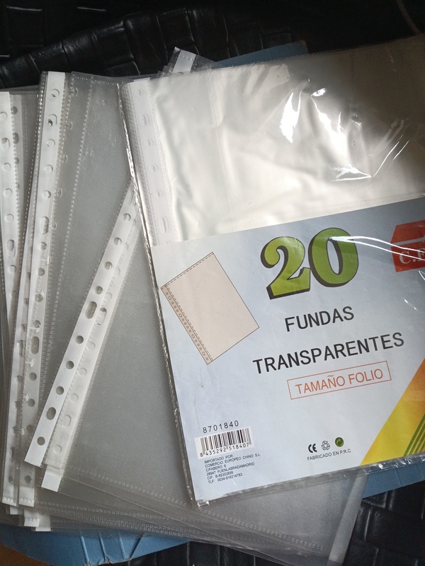 Fundas transparentes tamaño folio