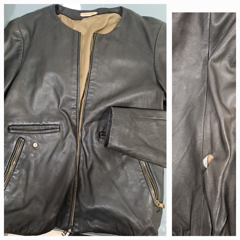 Cazadora de mujer de piel, talla s