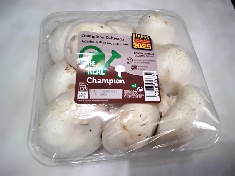 DOY LA BANDEJA DE CHANPIÑON