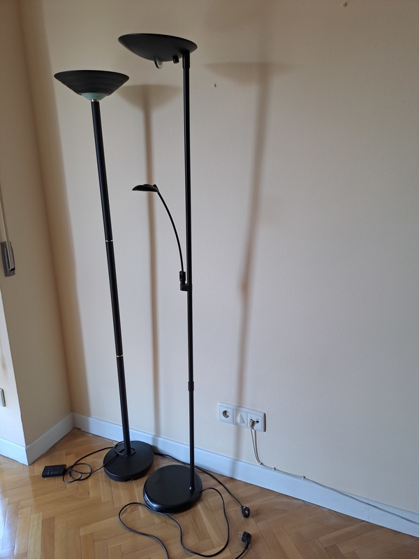 Lámparas halógenas de pie