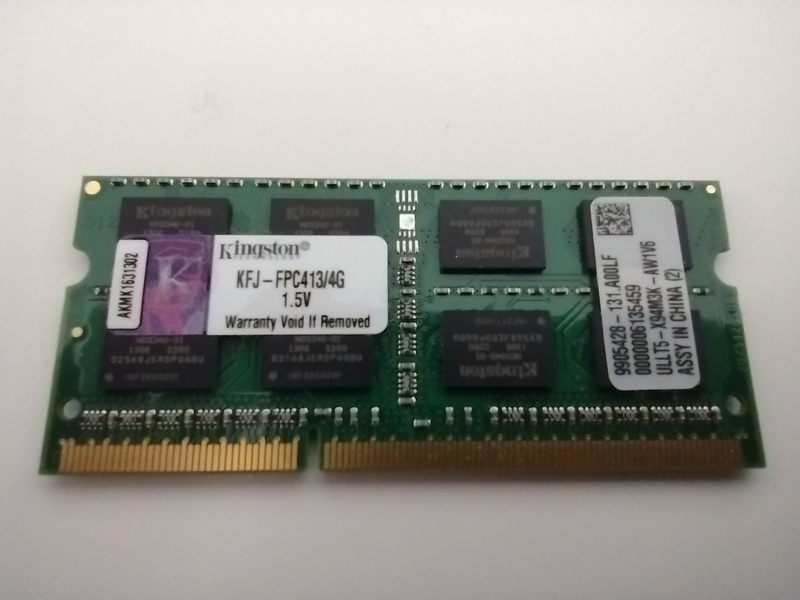 Memoria RAM 4GB DDR3L Kingston (portátil)
