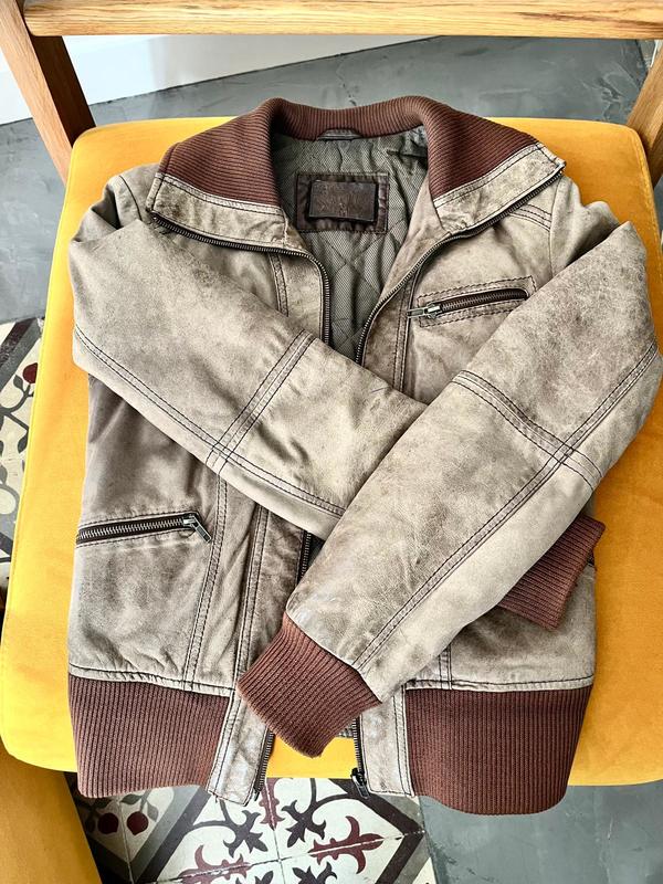 Chaqueta cuero Bershka 