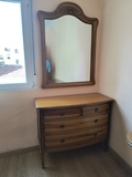 Muebles dormitorio a juego de pino macizo