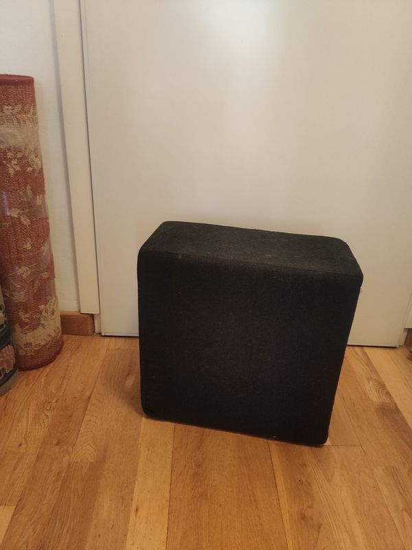 Cojin espuma con funda negra (alarifer) 