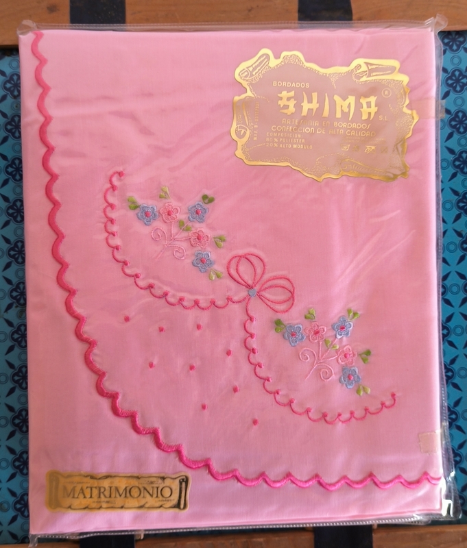 Juego sábanas bordadas 