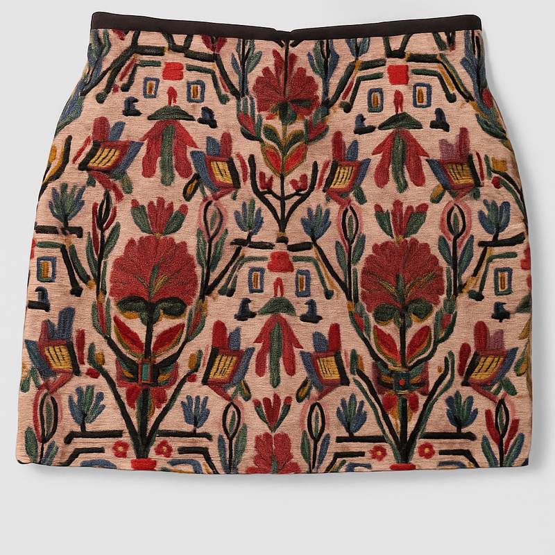 Falda mini jacquard Zara Woman - Talla M