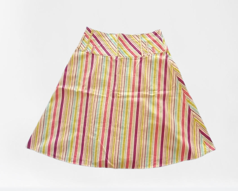 Falda MNG a rayas multicolor (talla 40)