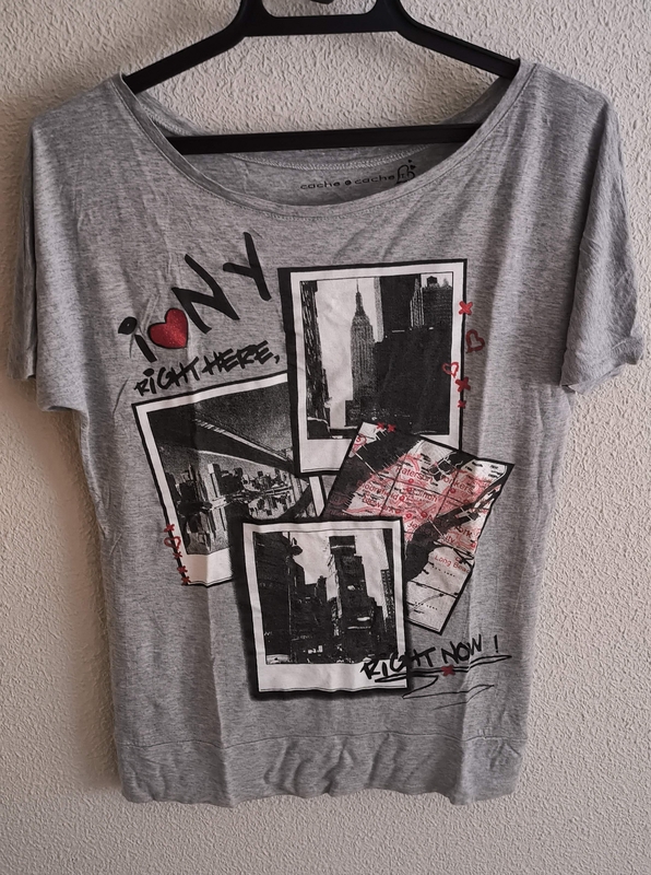 Camiseta cuello barco I LOVE NY
