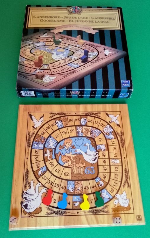 Juego de la oca de madera