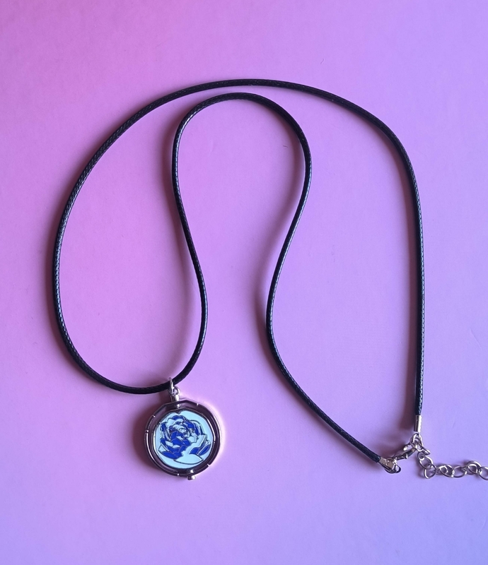 Collar giratorio rosa azul