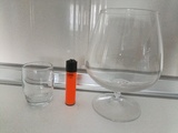 6 vasos coñac, 6 chupito