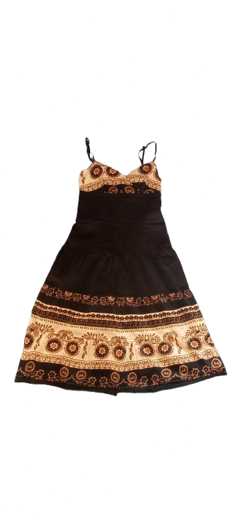 Vestido corto de tirantes Blanco (Talla 36)