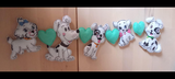 Guirnalda de perros de peluche 