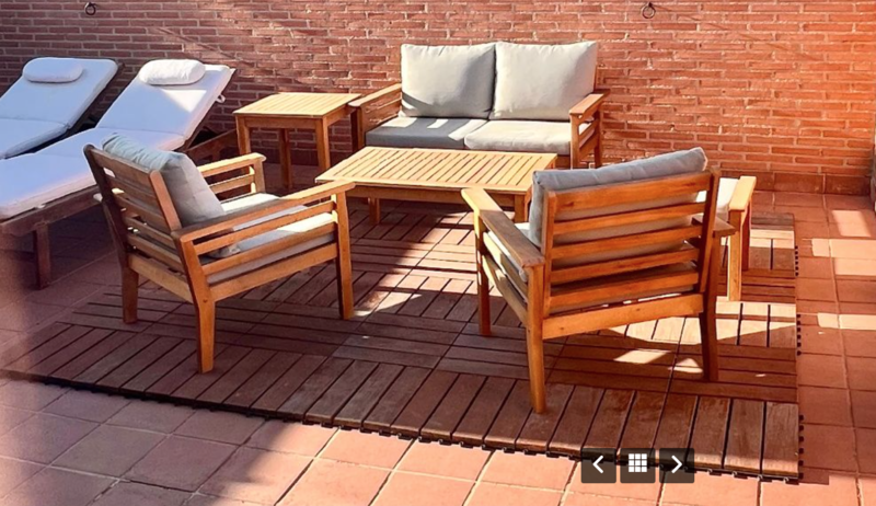 Regalos losetas de teca para jardin