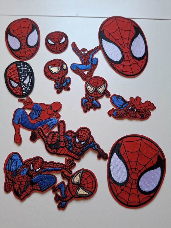Parches ropa spiderman