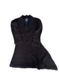 Vestido negro peludo Instinto, talla M