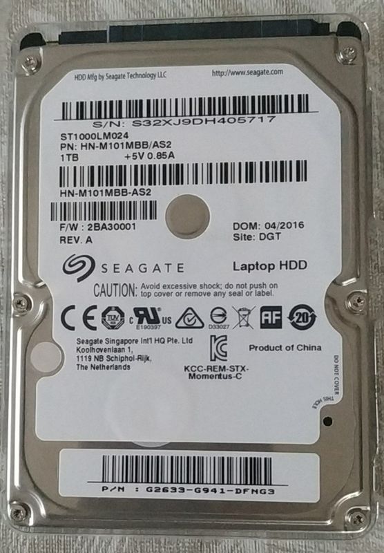 HDD 1TB 2,5 pulgadas Seagate