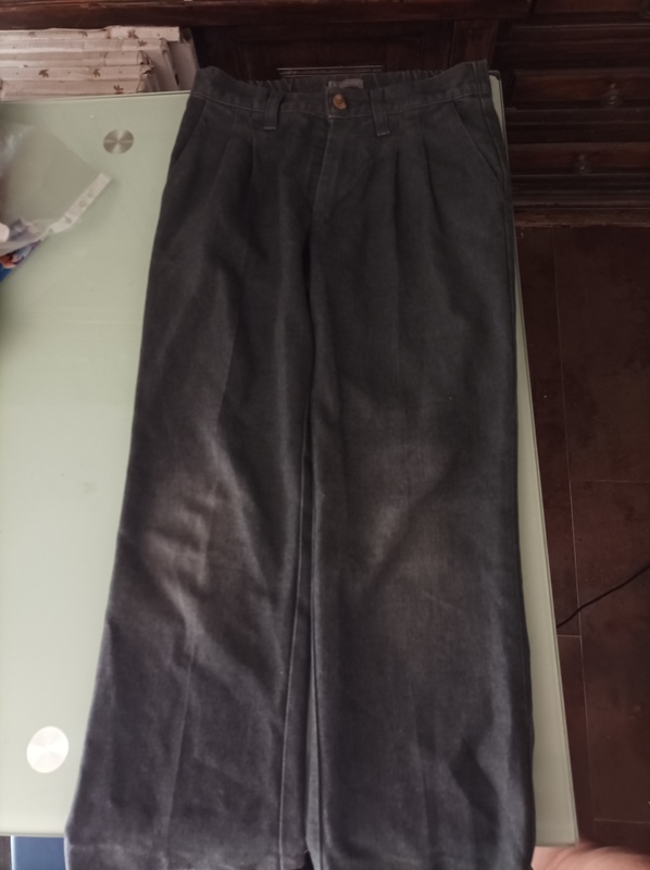 Pantalón colegial talla 8 gris largo