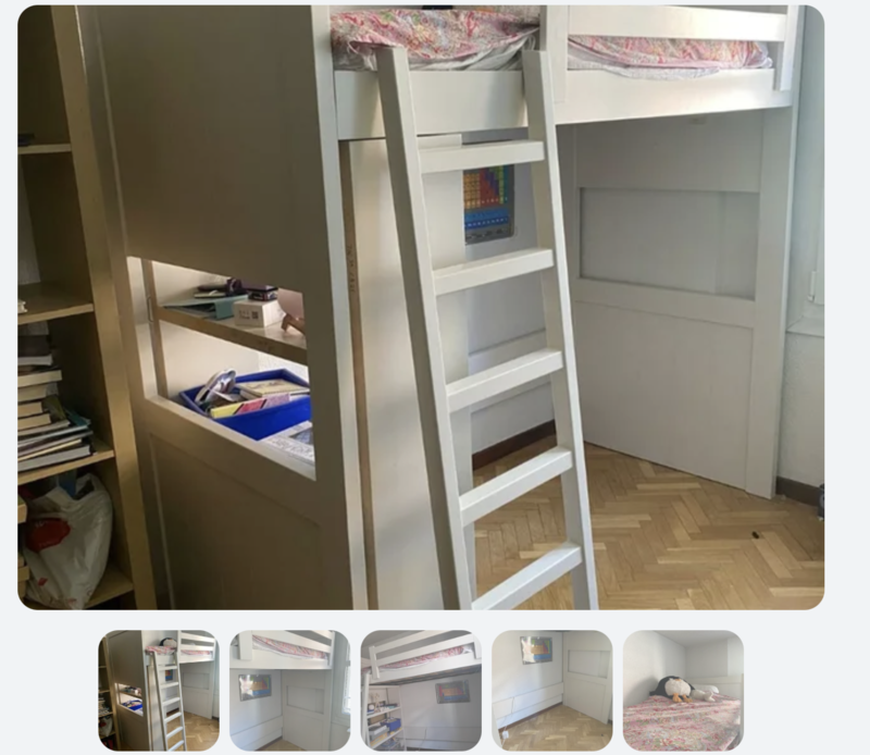 Litera buenísima de madera.