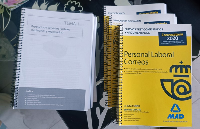 Temario oposiciones Correos 2020 de MAD