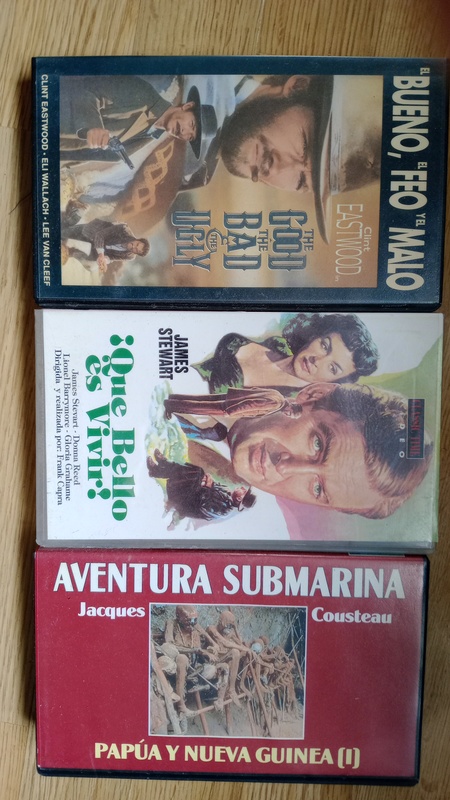 Cintas de video películas y documentales 