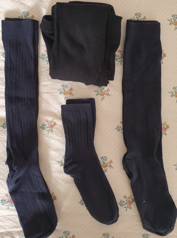 Calcetines azules niña T 13-14