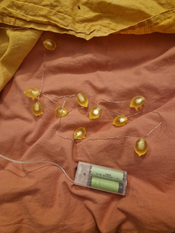 Cadena luces limones 