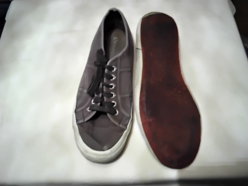 ZAPATILLA DE LONA Y CORDONES GRIS OSCURO TALLA 42