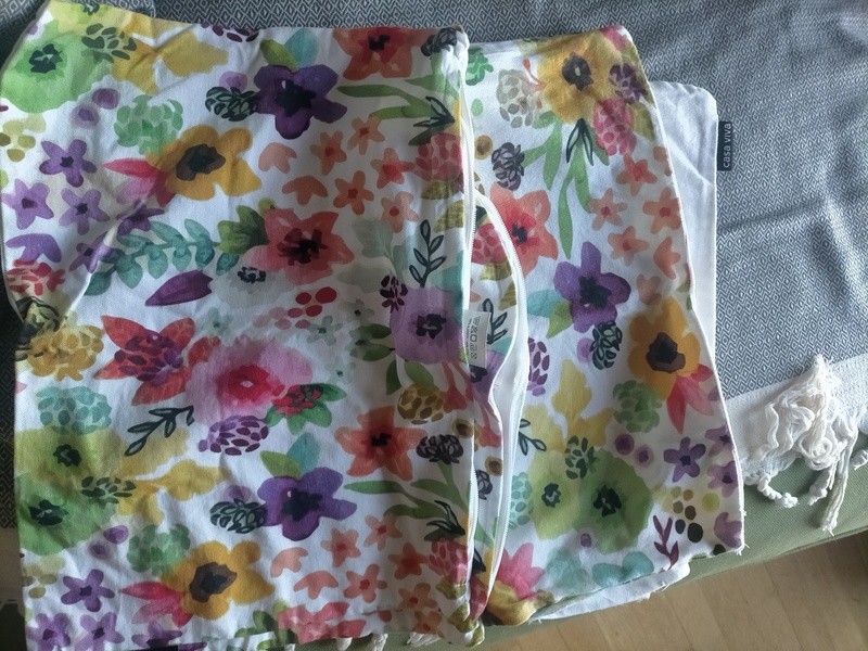 Fundas cojín estampado flores