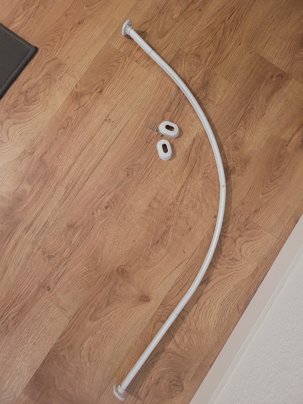 Barra de ducha en esquina