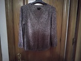 JERSEY DE MAXIMO DUTI MARRON BRILLANTE TALLA XS/34