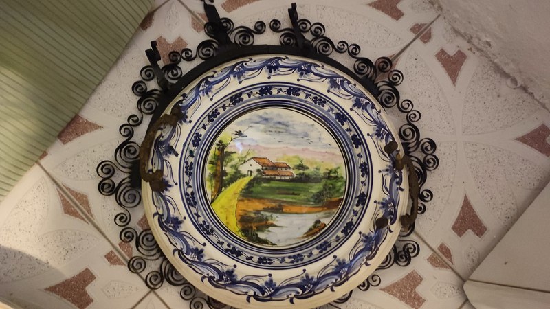 Plato de cerámica de adorno 