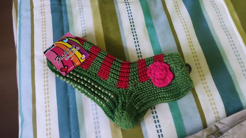 Calcetines verdes y rojos