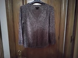 JERSEY DE MAXIMO DUTI MARRON BRILLANTE   TALLA XS  / 34    