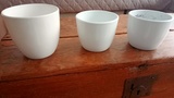 3 cubremacetas de cerámica 