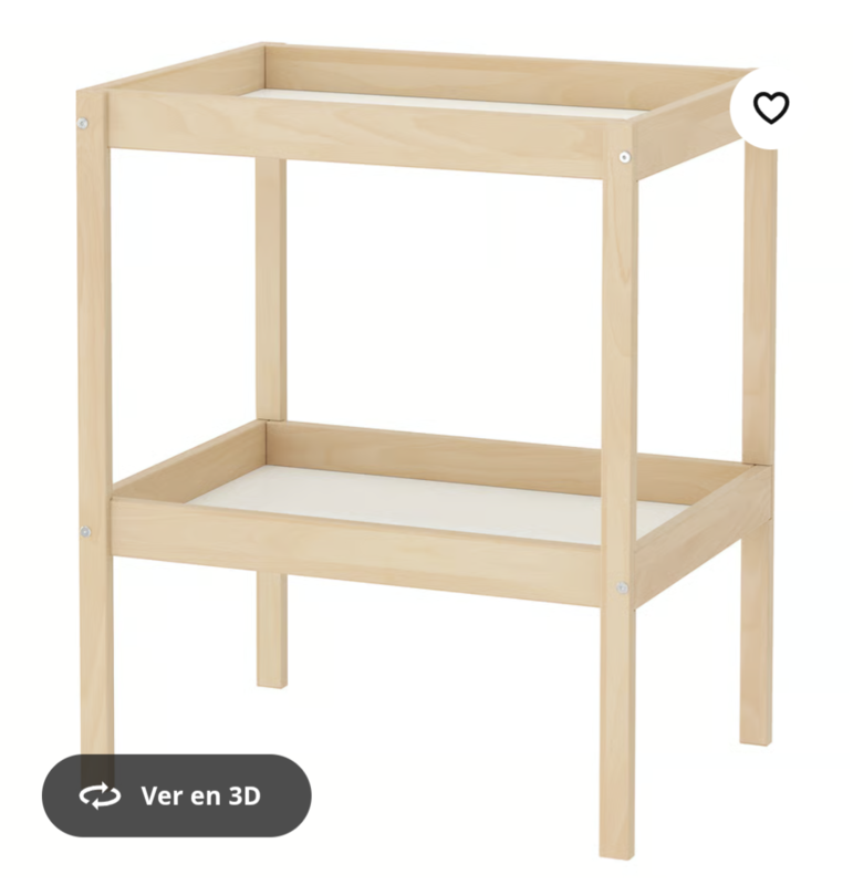 Cambiador bebe Ikea haya/blanco