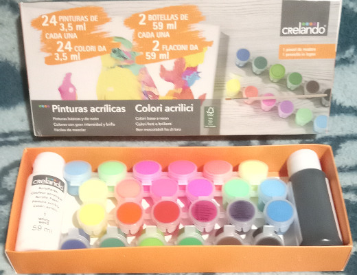 Pinturas acrílicas para niños ... o adultos.