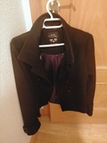 Chaqueta abrigo negra talla S